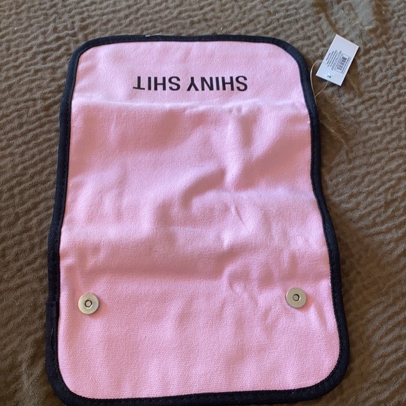 SHINY SHIT jewelry pouch makeup bag cosmetic pouch sassy funny about face design - Picture 5 of 5